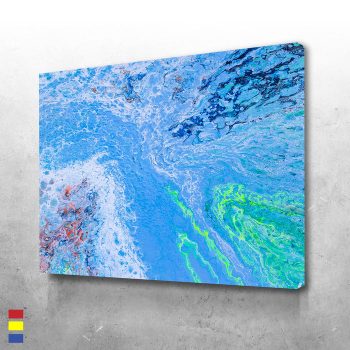 Into the Sea Dive into the Ocean with this Fun Painting Canvas Poster Print Wall Art Decor