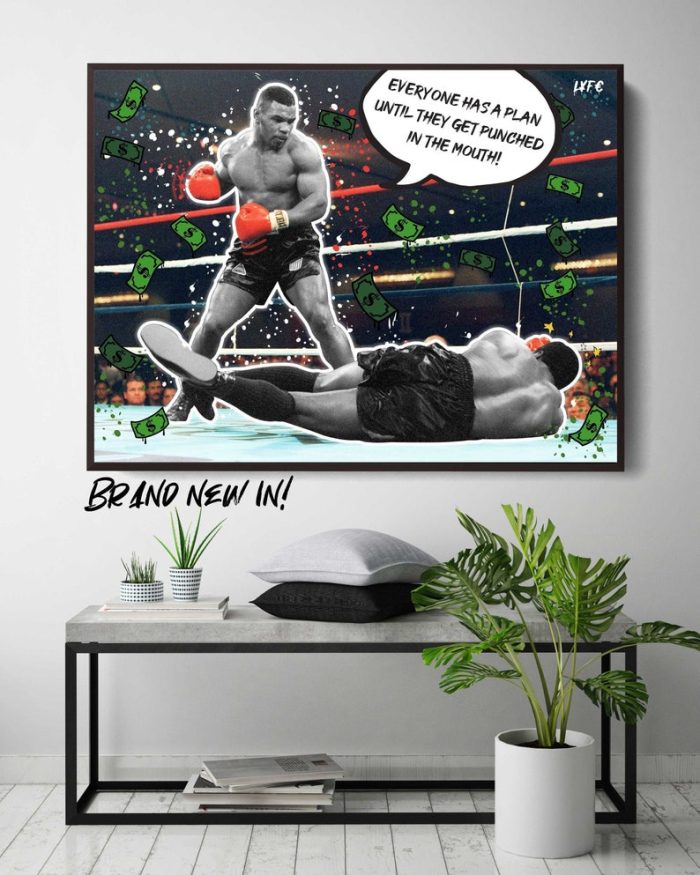 Iron Mike Tyson Canvas Boxing Sport Canvas Punch In The Mouth Knockout Tyson Quote Pop Street Art