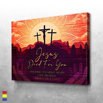 It Was All For You Jesus Died For You Art that Speaks to Your Soul Canvas Poster Print Wall Art Decor