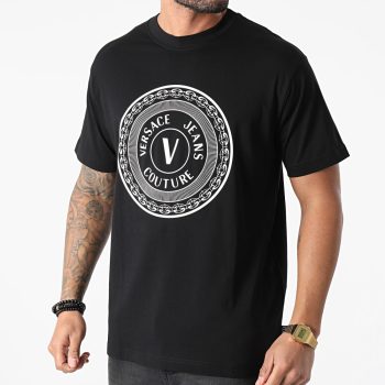 Jeans Couture Circle Unique Pattern Versace Cotton Tee Unisex T-Shirt FTS153