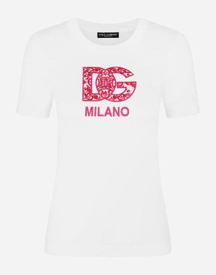 Jersey Dolce & Gabbana Tee Unisex T-Shirt With Logo Patch FTS513