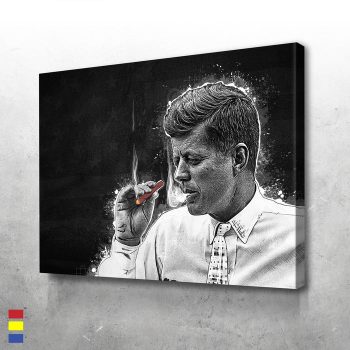 Joint Kennedy the Timeless Elegance of JFK in History Canvas Poster Print Wall Art Decor