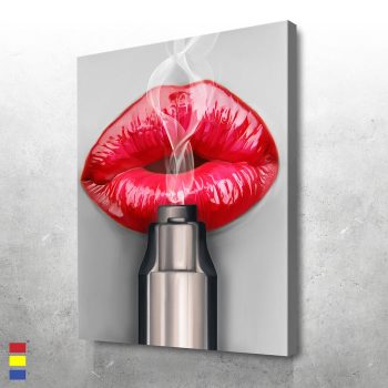 Kiss Goodnight Artistic Inspiration for Self-Protection Canvas Poster Print Wall Art Decor