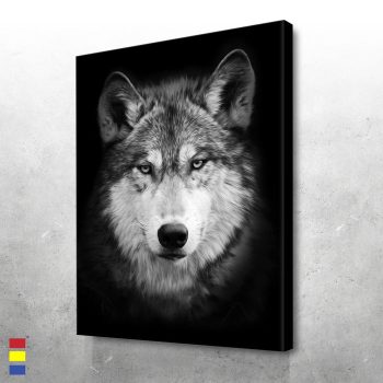 Lone Wolf Imagery Drawing Inspiration from the Beauty of Solitude Canvas Poster Print Wall Art Decor