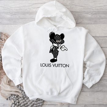 Louis Vuitton Black And White Pattern Mickey Michael Jackson Unisex Pullover Hoodie TB156