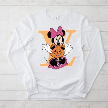 Louis Vuitton Logo Luxury Halloween Minnie Mouse Unisex & Kid Long Sleeve Tee TBL102