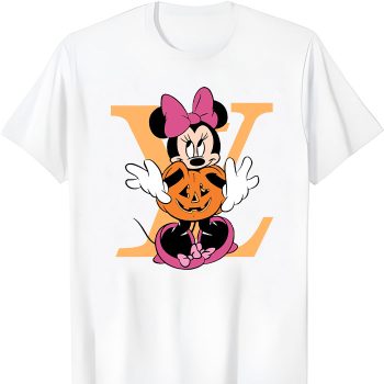 Louis Vuitton Logo Luxury Halloween Minnie Mouse Unisex T-Shirt NTB2647