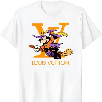 Louis Vuitton Logo Luxury Halloween Pumpkin Mickey Mouse Unisex T-Shirt NTB2651