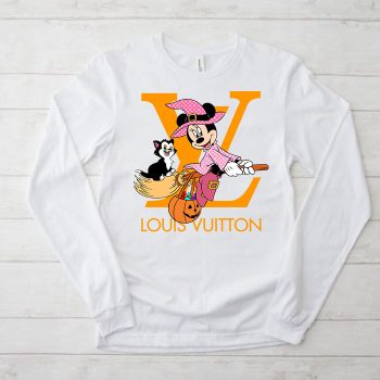 Louis Vuitton Logo Luxury Halloween Pumpkin Minnie Mouse Unisex & Kid Long Sleeve Tee TBL107
