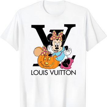 Louis Vuitton Logo Luxury Halloween Pumpkin Minnie Mouse Unisex T-Shirt NTB2650