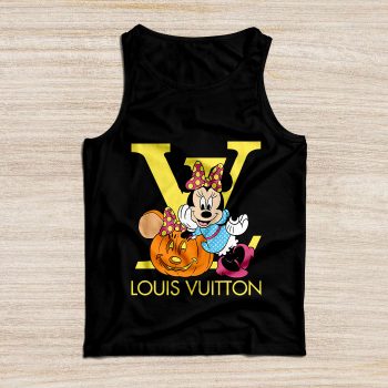Louis Vuitton Logo Luxury Halloween Pumpkin Minnie Mouse Unisex Tank Top TB078