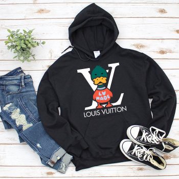 Louis Vuitton Logo Luxury Knit Duck Crewneck Unisex Pullover Hoodie TB147