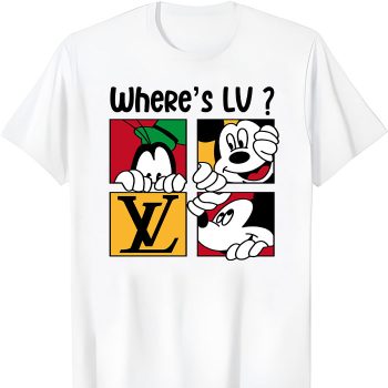 Louis Vuitton Logo Luxury Mickey Mouse Pluto Unisex T-Shirt NTB2732