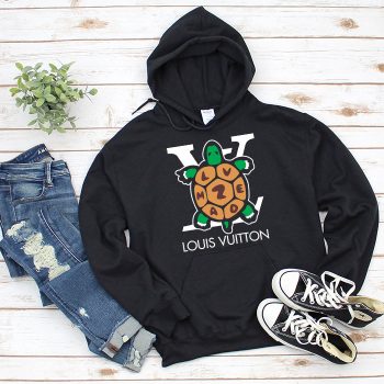 Louis Vuitton Logo Luxury Turtle Humanmade Unisex Pullover Hoodie TB166