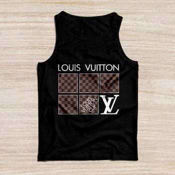 Louis Vuitton Logo Luxury With Damier Pattern Unisex Tank Top TB140