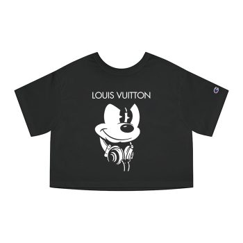 Louis Vuitton Mickey Mouse Champion Women Heritage Cropped T-Shirt CTB139