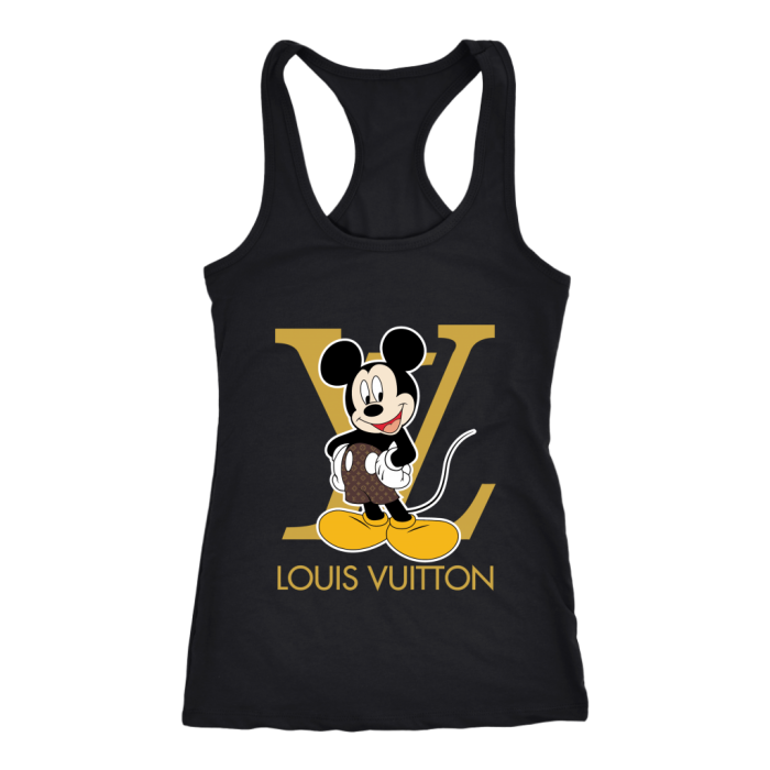 Louis Vuitton Mickey Mouse Women Racerback Tank Top