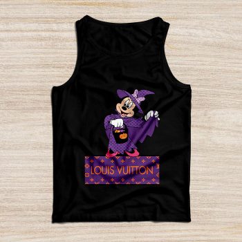 Louis Vuitton Monogram Canvas Pattern Halloween Minnie Mouse Unisex Tank Top TB074