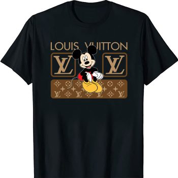 Louis Vuitton Monogram Canvas Pattern Mickey Mouse LV Unisex T-Shirt CB409