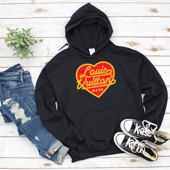 Louis Vuitton Nigo Intarsia Jacquard Heart Crewneck Unisex Pullover Hoodie TB192