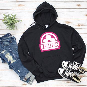 Louis Vuitton Pink Logo Luxury Unisex Pullover Hoodie TB195