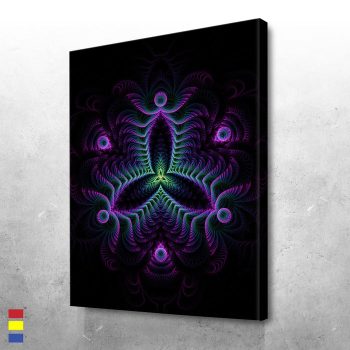 Lucidity of Dualistic Art Uniting Light and Dark in Design Canvas Poster Print Wall Art Decor