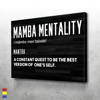 Mamba Mentality Unleashing the Best Version of Yourself Canvas Poster Print Wall Art Decor