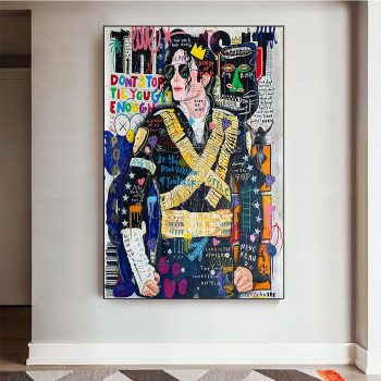 Michael Jackson Pop Art Canvas Poster Print Wall Decor