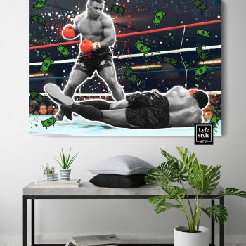 Mike Tyson Art Canvas Boxing Sport Canvas Sport Quote Knockout Tyson Quote