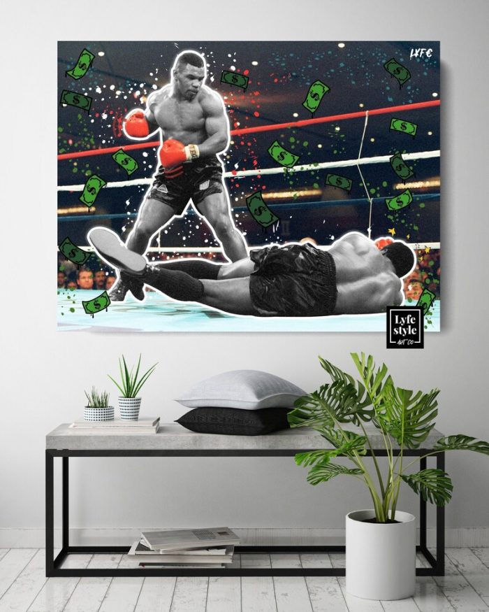 Mike Tyson Art Canvas Boxing Sport Canvas Sport Quote Knockout Tyson Quote