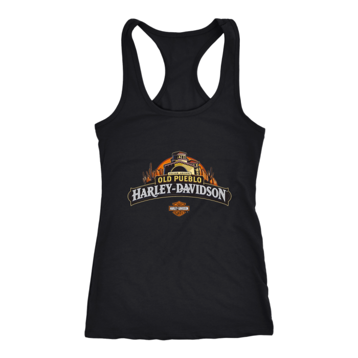Old Pueblo Harley Davidson Women Racerback Tank Top