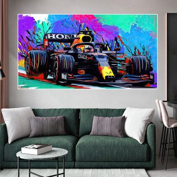 Pop Art Canvas Poster Print Wall Decor Racing