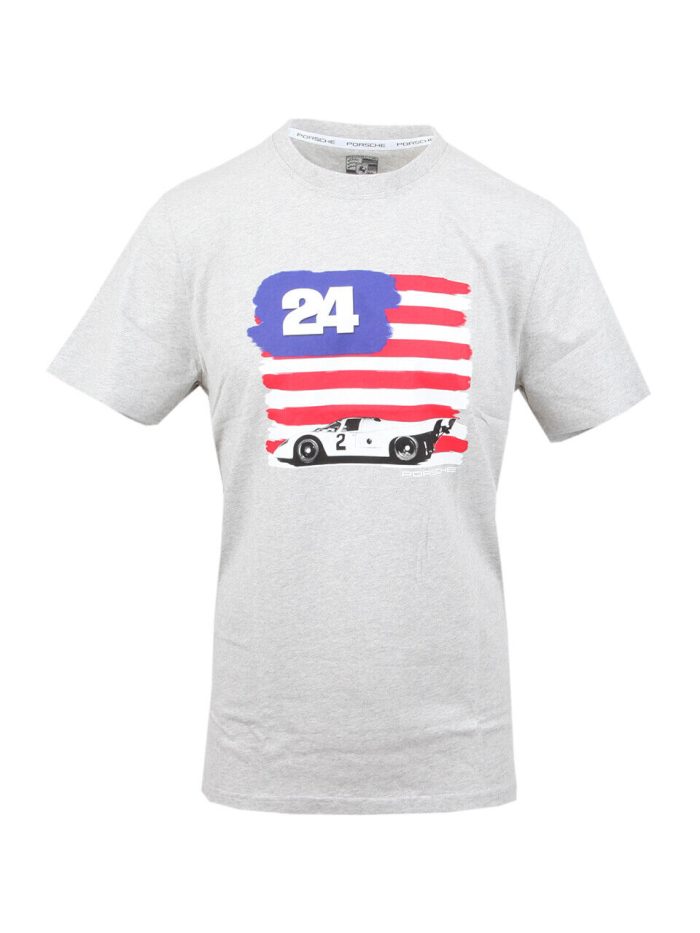 Porsche Men Tee Unisex T-Shirt 'Flag' Size Us M FTS414