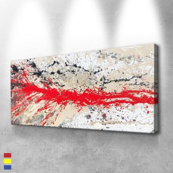 Red Impact Artistic Transformation and the Magic of Nature Canvas Poster Print Wall Art Decor