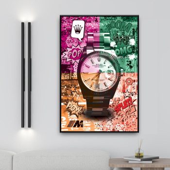 Rolex Luxury Brand Canvas Poster Print Wall Art Decor
