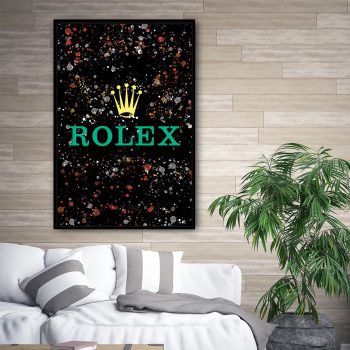 Rolex Luxury Brand Canvas Poster Print Wall Art Decor