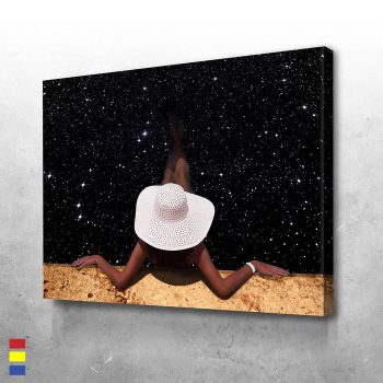 Space Dippin (Dark) Eclectic Art Styles for Your Space Canvas Poster Print Wall Art Decor