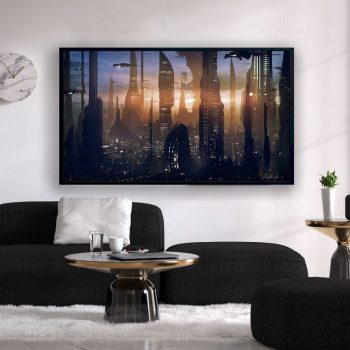 Star Wars Space City Canvas Star Wars Space City Poster Star Wars Wall Decor Star Wars Print