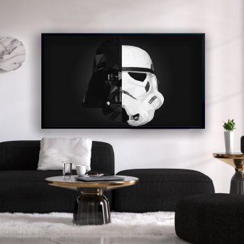 Star Wars Wall Art Huge Canvas Wall Art Storm Trooper Poster Darth Vader Print Minimalist Movie Poster Canvas