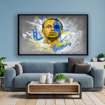 Stephen Curry Hot and Spicy Poster Stephan Curry Atwork Poster Art Stephen Curry Collage Wall Art NBA Basketball Legend Canvas Wall Art
