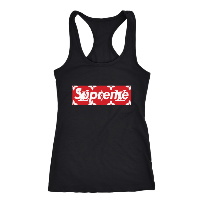 Supreme x Louis Vuitton Logo Women Racerback Tank Top