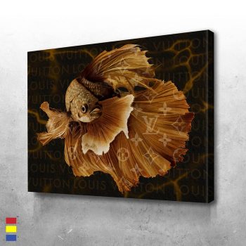 Swimming in Gold and the Magic of Strong Branding in Design Canvas Poster Print Wall Art Decor