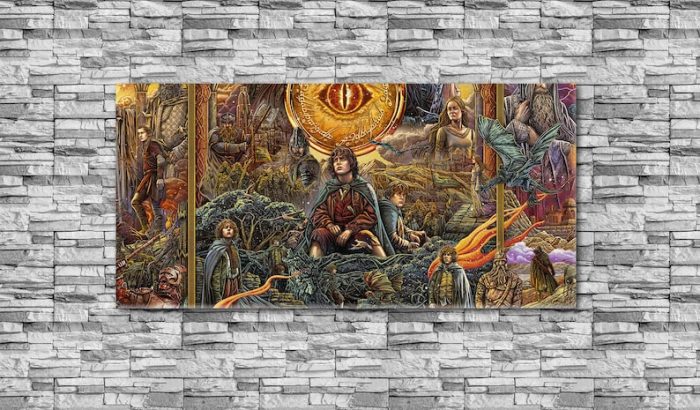 The Lord Of The Rings Canvas Lotr Wall Art Lotr Canvas Wall Decor Movie Art Fantasy Canvas Art