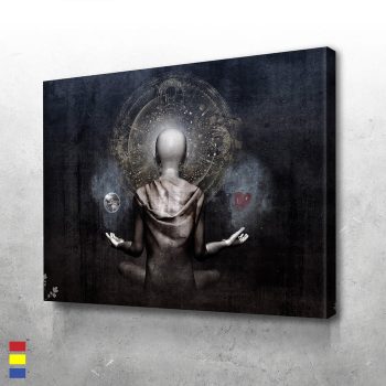 The Projection of Human Potential the Path to Greatness Canvas Poster Print Wall Art Decor
