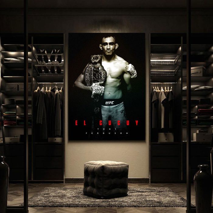 UFC MMA Tony Ferguson Canvas Poster Prints - Wall Art Decor For Fan M4