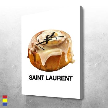 YSL Icebun Everyday Foods Transformed into Luxurious Accessories Canvas Poster Print Wall Art Decor