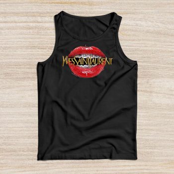 Yves Saint Laurent Logo Luxury Sexy Lips Unisex Tank Top TTTB2644