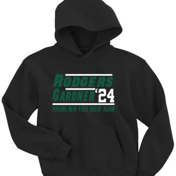 Aaron Rodgers Sauce Gardner New York Jets 2023 Crew Hooded Sweatshirt Unisex Hoodie