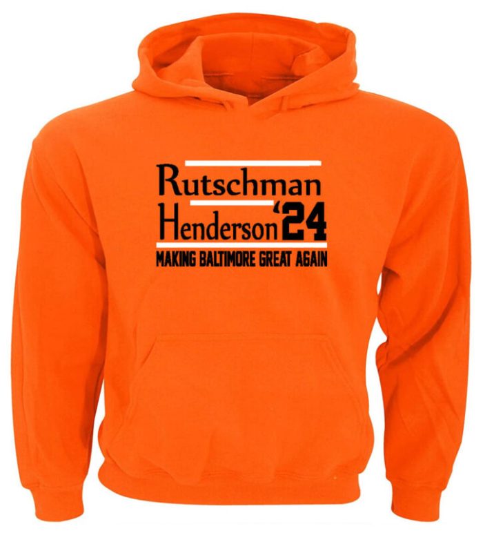 Adley Rutschman Gunnar Henderson Baltimore Orioles 2024 Crew Hooded Sweatshirt Unisex Hoodie