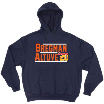 Alex Bregman Jose Altuve Houston Astros 2020 Crew Hooded Sweatshirt Unisex Hoodie